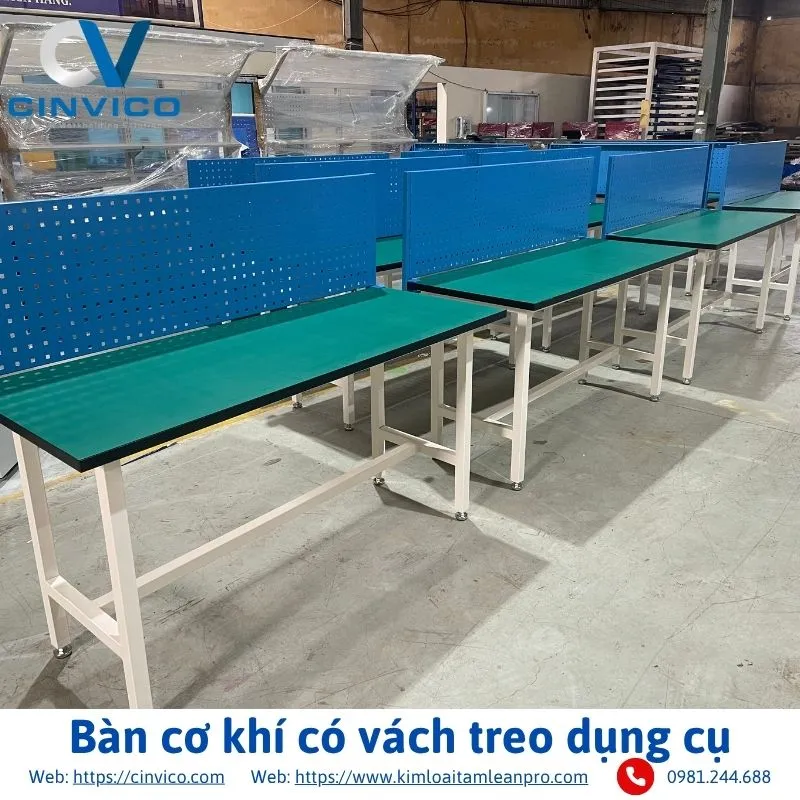Sản phẩm ban co khi co vach treo dung cu — Công Ty CP Hợp Tác Đầu Tư Công Nghệ CINVICO — MST 0106042472