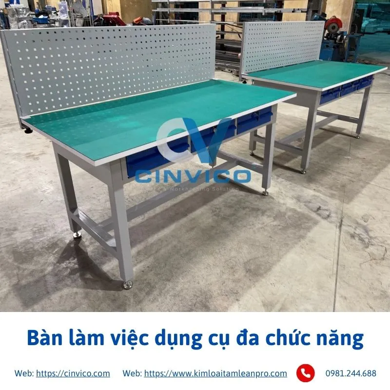 Sản phẩm ban lam viec dung cu da chuc nang 1 — Công Ty CP Hợp Tác Đầu Tư Công Nghệ CINVICO — MST 0106042472