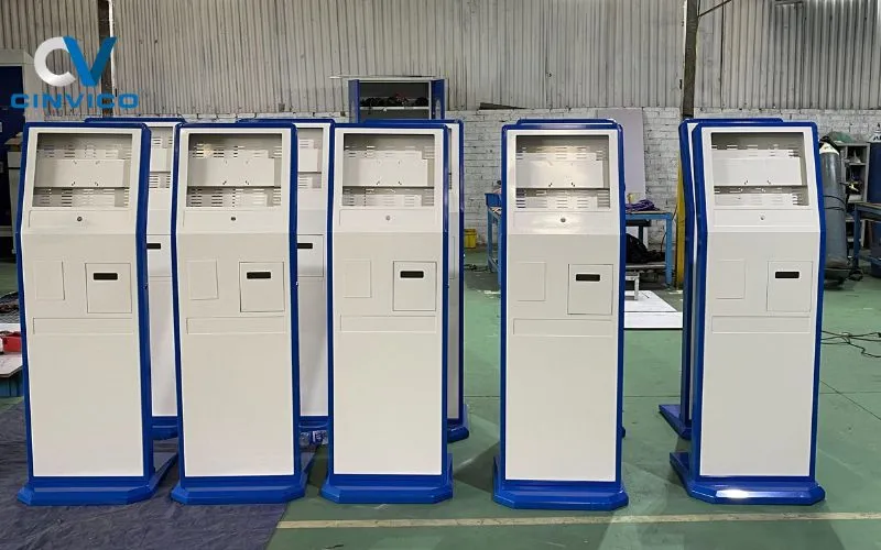 Sản phẩm giao hang khung may kiosk — Công Ty CP Hợp Tác Đầu Tư Công Nghệ CINVICO — MST 0106042472