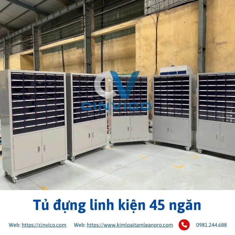 Sản phẩm tu dung linh kien 45 ngan 3 — Công Ty CP Hợp Tác Đầu Tư Công Nghệ CINVICO — MST 0106042472