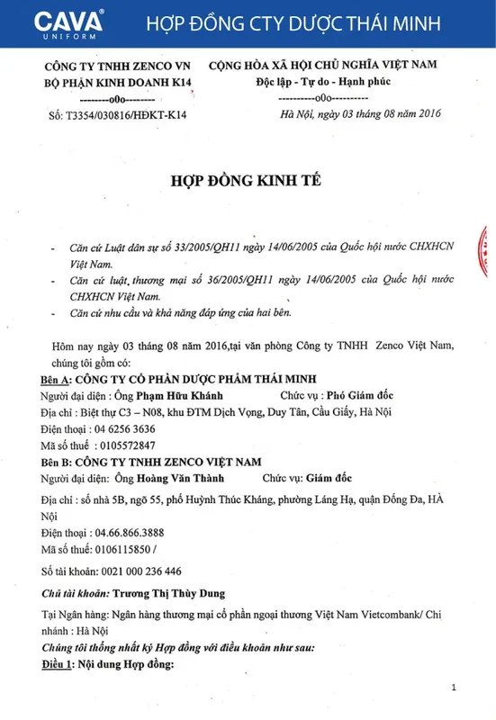 Sản phẩm thai minh1 1541573305_651c2057738ce — Đồng Phục CAVA - Công Ty TNHH Zenco Việt Nam — MST 0106115850