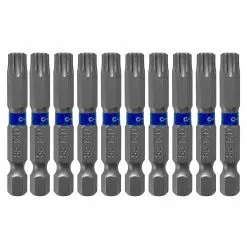 Sản phẩm 10 pieces Steel bit set TORX T40 247x247 — Công Ty Cổ Phần Công Nghiệp A&G Quốc Tế — MST 0106120177