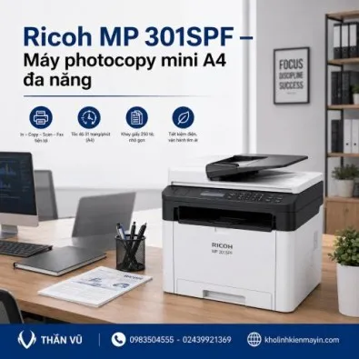 Sản phẩm may photocopy mini ricoh mp 301spf cu sieu ben gia re ha noi 010 395x395 2 — Công Ty TNHH Dịch Vụ Công Nghệ Thông Tin Và Thiết Bị Thần Vũ — MST 0106120956