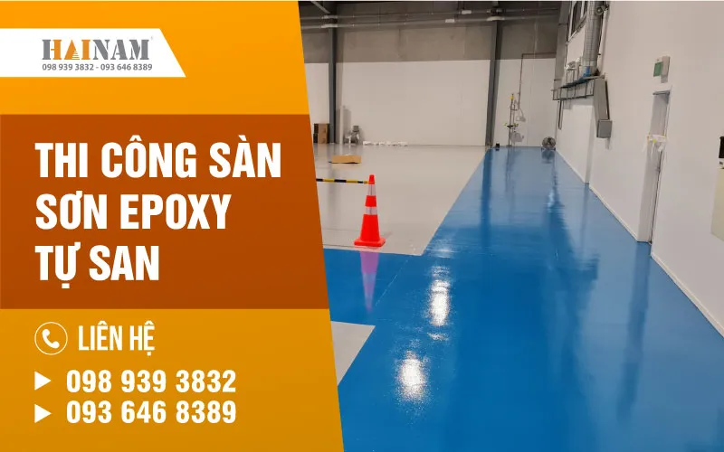 Sản phẩm Thi cong san son epoxy tu san — Công Ty Cổ Phần Xây Dựng Công Nghiệp Hải Nam — MST 0106126644