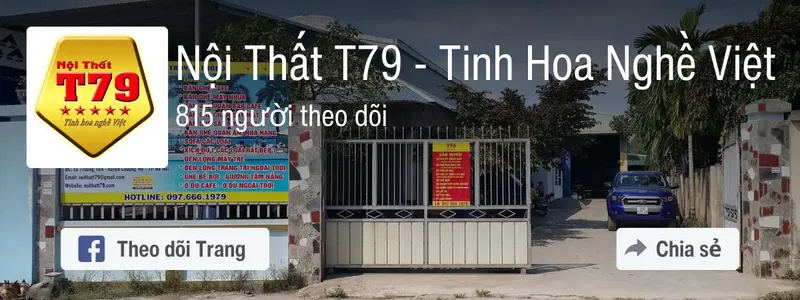 Sản phẩm fanpage noithatt79vn — Nội Thất T79 - Công Ty TNHH Sản Xuất Và Thương Mại T79 — MST 0106127373