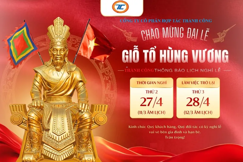 Sản phẩm thong bao nghi le mung 103 httc — Công Ty CP Hợp Tác Thành Công — MST 0106129042