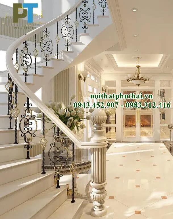 Sản phẩm cau thang sat nghe thuat PT20a — Công Ty TNHH Thương Mại Và Xây Dựng Phú Thái — MST 0106141882