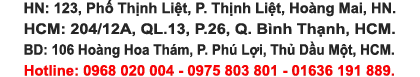 Sản phẩm ho tro — Công Ty TNHH Kỹ Thuật Hmtech Việt Nam — MST 0106150460