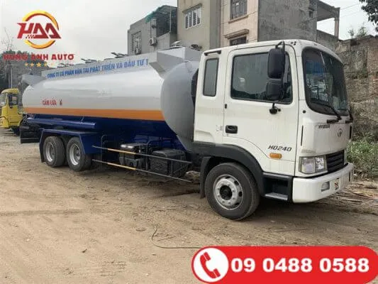 Sản phẩm xe bon xi tec cho xang dau 18 khoi hyundai hd240 3 533x400 — Công Ty Cổ Phần XNK Đầu Tư Và Phát Triển Hùng Anh — MST 0106185417