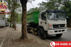 Sản phẩm xe cho rac thung roi hooklift 8 khoi howo 1 300x200 — Công Ty Cổ Phần XNK Đầu Tư Và Phát Triển Hùng Anh — MST 0106185417