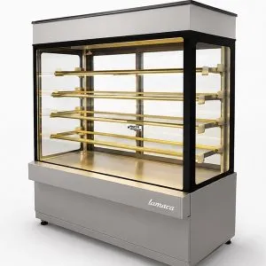 Sản phẩm Tủ bánh kem kính vuông 5 tầng cao cấp Lamaca 300x300 — Công Ty TNHH Kinh Doanh Thiết Bị Horeca Thăng Long — MST 0106188802