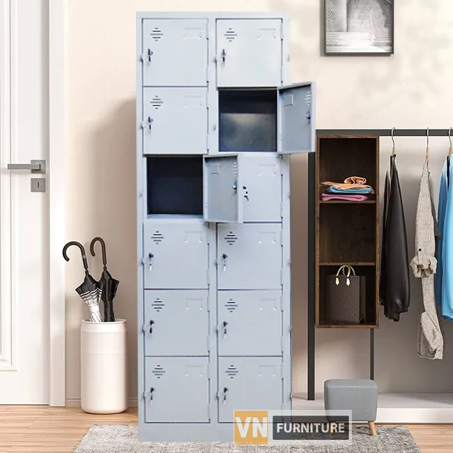 Sản phẩm tu sat locker 12 ngan 2 cot 1 — Tủ Sắt Vinamax - Công Ty CP Thương Mại Và Dịch Vụ Vinamax — MST 0106206427