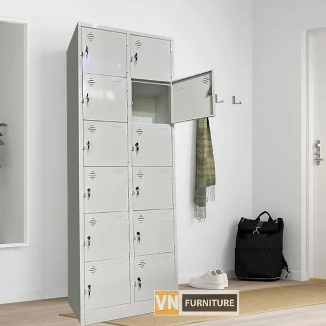 Sản phẩm tu sat locker 12 ngan 2 cot1 — Tủ Sắt Vinamax - Công Ty CP Thương Mại Và Dịch Vụ Vinamax — MST 0106206427