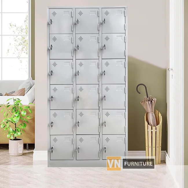 Sản phẩm tu sat locker 18 ngan — Tủ Sắt Vinamax - Công Ty CP Thương Mại Và Dịch Vụ Vinamax — MST 0106206427