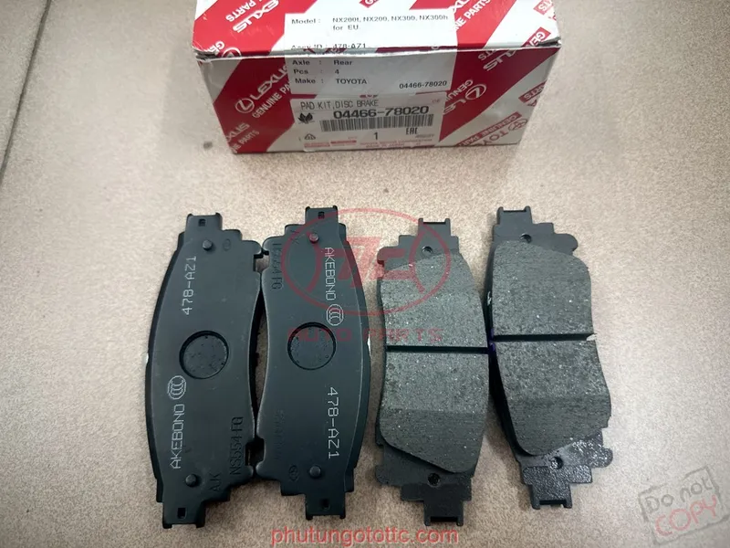 Sản phẩm ma phanh truoc sau lexus(1) — Công Ty Cổ Phần Ô Tô TTC — MST 0106232071