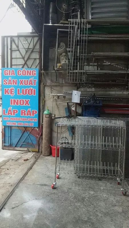 Sản phẩm xe day ke luoi inox hinh chu a don va doi lap rap — Công Ty TNHH Cơ Khí Đức Tuấn — MST 0106313732