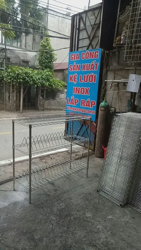 Sản phẩm ke luoi inox hinh chu a don va doi lap rap — Công Ty TNHH Cơ Khí Đức Tuấn — MST 0106313732