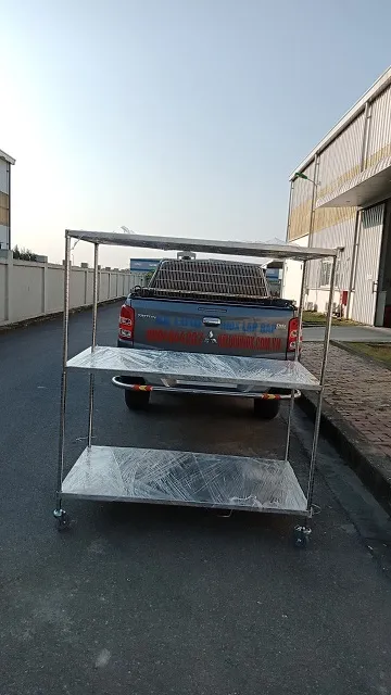 Sản phẩm xe day ke phang inox lap rap — Công Ty TNHH Cơ Khí Đức Tuấn — MST 0106313732