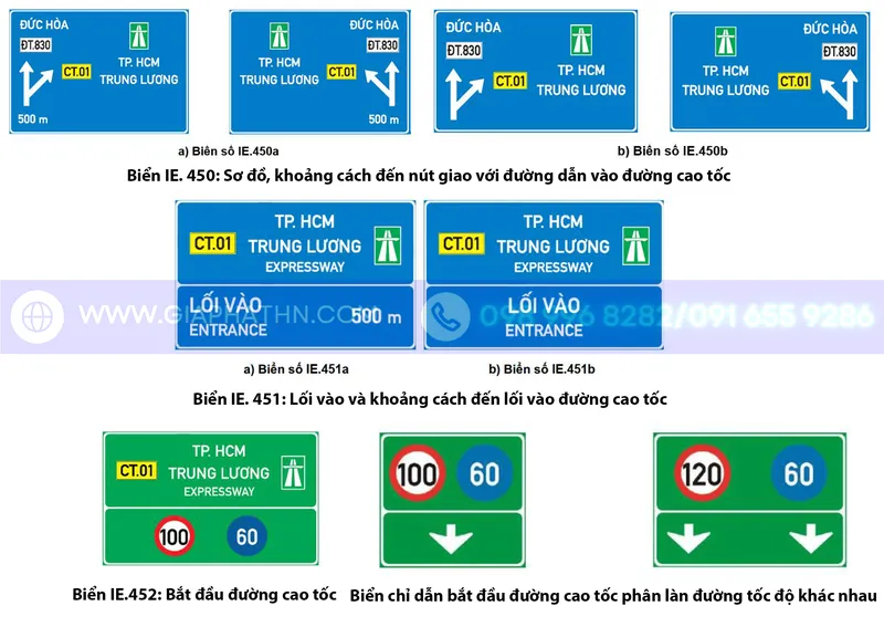 Sản phẩm bien bao chi dan duong cao toc theo qc41 — Trang Thiết Bị An Toàn Giao Thông Gia Phát Hà Nội - Công Ty Cổ Phần Gia Phát Hà
Nội — MST 0106319999