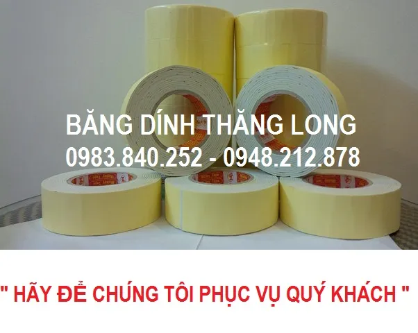 Sản phẩm bang dinh hai mat xop vang — Băng Dính Thăng Long - Công Ty TNHH Karota Việt Nam — MST 0106320867