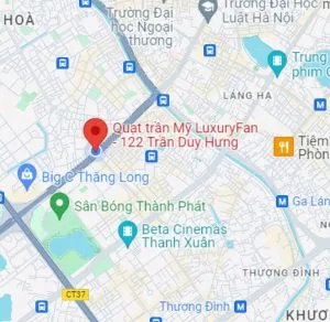 Sản phẩm showroom luxuryfan 122 tran duy hung 1 300x292 — Công ty cổ phần Quạt Trần Mỹ — MST 0106335366