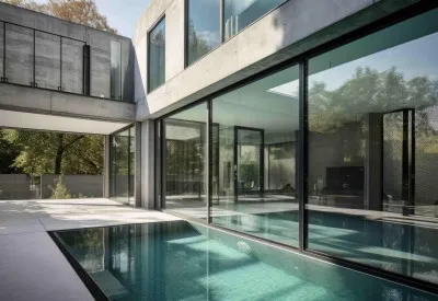Sản phẩm design house modern villa with open plan living private bedroom wing large terrace with privacy3 min1 400x275 1 — Công Ty TNHH Holcom Việt Nam — MST 0106345692