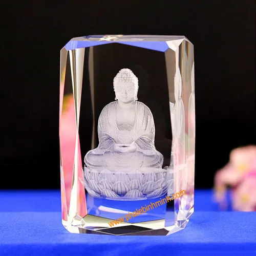 Sản phẩm in hinh duc phat len pha le 3D — Quà Tặng Bình Minh - Công Ty TNHH SX Và Phát Triển TM Bình Minh — MST 0106355450