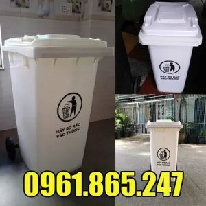 Sản phẩm thung dung rac mau trang 120l 240l 300x300 — Công Ty TNHH Đầu Tư Thiết Bị Công Nghiệp Hà Nội — MST 0106415893