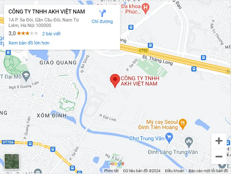 Sản phẩm maps — Công Ty TNHH AKH Việt Nam — MST 0106437061