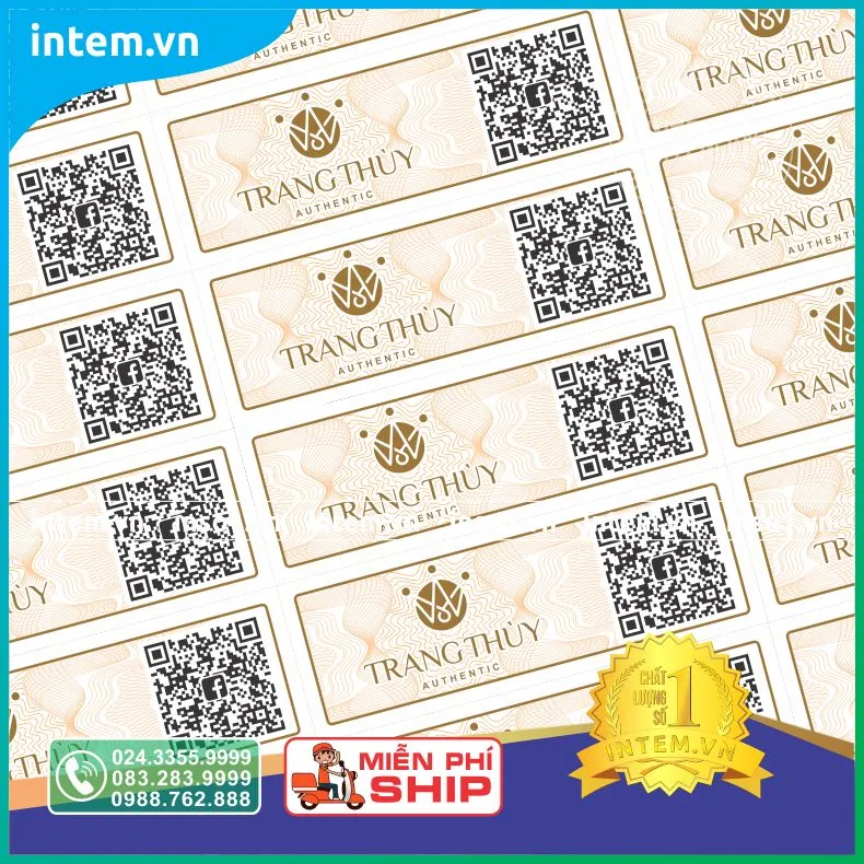 Sản phẩm mau tem bao hanh dien thoai may tinh dep 23 — Công Ty TNHH Đầu Tư In Việt Nam — MST 0106457068