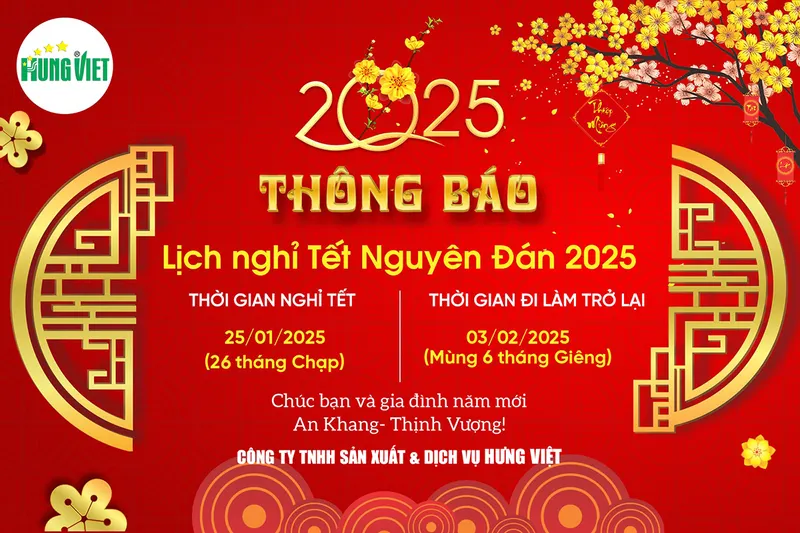 Sản phẩm mau thong bao lich nghi tet ruc ro nhat 2025 _499e1_1737349397 — Công Ty TNHH Sản Xuất & Dịch Vụ Hưng Việt — MST 0106463093