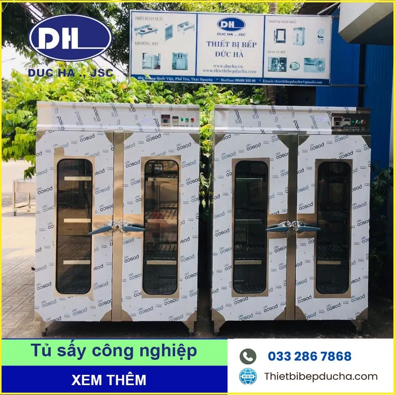 Sản phẩm San xuat tu say cong nghiep — Thiết Bị Bếp Đức Hà - Công Ty Cổ Phần Đầu Tư Và Sản Xuất Đức Hà — MST 0106468454