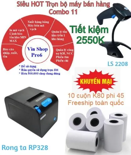 Sản phẩm combo 11 tron bo phan mem quan ly vinshoppro6 may ban hang 6 700k tiet kiem 2 550k — Công Ty TNHH Truyền Thông Exim Việt Nam — MST 0106488147