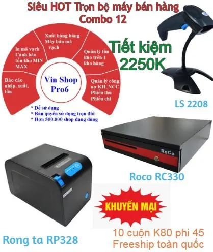 Sản phẩm combo 12 tron bo phan mem quan ly vinshoppro6 may ban hang 5 250 tiet kiem 2 250k — Công Ty TNHH Truyền Thông Exim Việt Nam — MST 0106488147