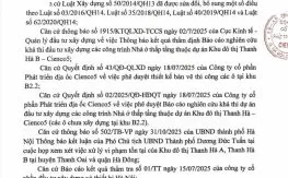 Sản phẩm 01 thong bao khoi cong nha o thap tang khu b1.2 kdt thanh ha 263x163 — Ancasa Land - Công Ty TNHH Tư Vấn Bất Động Sản Đại An — MST 0106493154