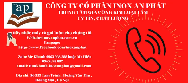 Sản phẩm anphat — Gia Công Kim Loại Tấm An Phát - Công Ty Cổ Phần Inox An Phát — MST 0106512696