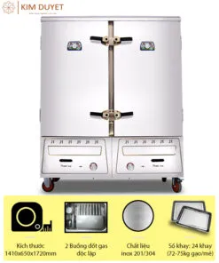 Sản phẩm tu nau com 24 khay gas kd 247x296 — Công Ty TNHH Sản Xuất Và Thương Mại Kim Duyệt — MST 0106532244