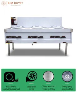 Sản phẩm Bep gang 3 hong quat thoi KD 247x296 — Công Ty TNHH Sản Xuất Và Thương Mại Kim Duyệt — MST 0106532244
