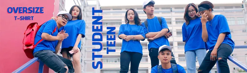 Sản phẩm so oversize t shirt student teen — Đồng Phục Diệp Long - Công Ty Cổ Phần Sản Xuất Thương Mại Diệp Long — MST 0106639981