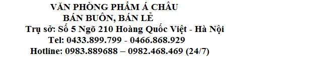 Sản phẩm httpvanphongphamachaucom — Công Ty TNHH TM Văn Phòng Phẩm á Châu — MST 0106642092