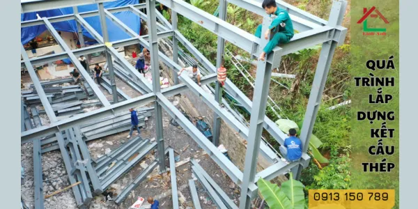 Sản phẩm Qua trinh lap dung ket cau thep — Cơ Khí Xây Dựng Linh Anh - Công Ty TNHH Thương Mại Và Công Nghệ Linh Anh — MST 0106677514