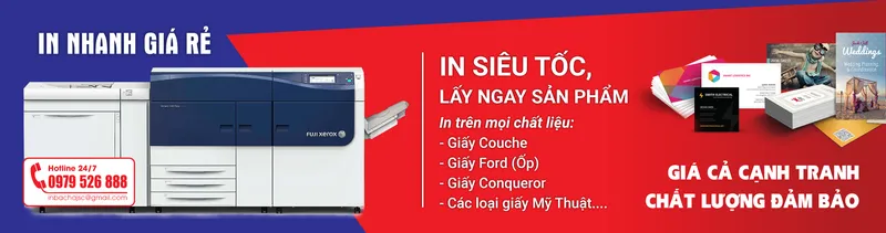 Sản phẩm inh nhanh gia re — In Bắc Hà - Công Ty CP In Thương Mại Và Sản Xuất Bắc Hà — MST 0106684021