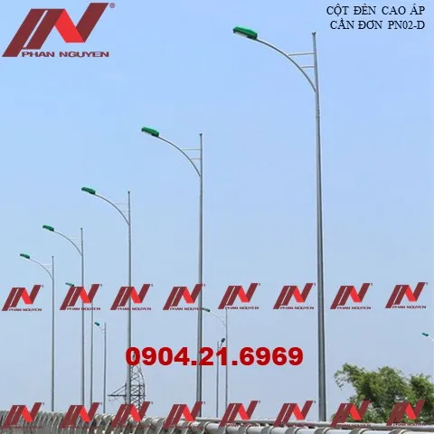 Sản phẩm cot den cao ap can don pn02d — Thiết Bị Chiếu Sáng Phan Nguyễn - Công Ty TNHH Điện Và Cơ Khí Phan Nguyễn — MST 0106707134