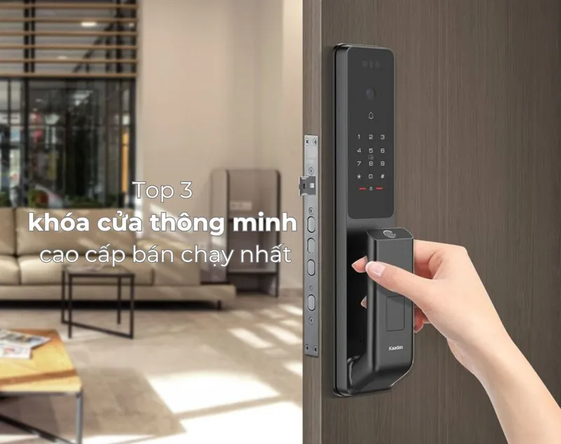 Sản phẩm khoa cua thong minh cao cap anh 1 — Khóa Cửa Thông Minh Cao Cấp KAADAS — MST 0106718312