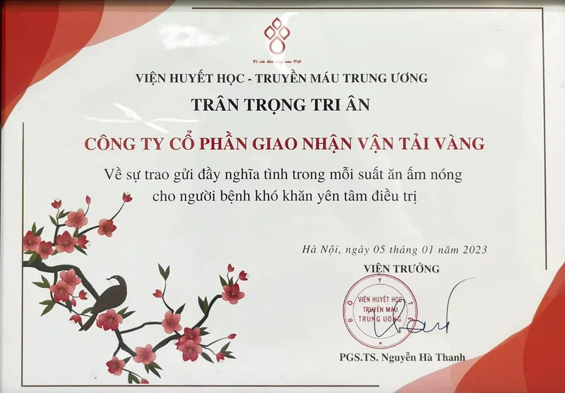 Sản phẩm 5. Tri an tinh nguyen 2f1fe330 — Dịch Vụ Hải Quan Vận Tải Vàng - Công Ty CP Giao Nhận Vận Tải Vàng — MST 0106720456