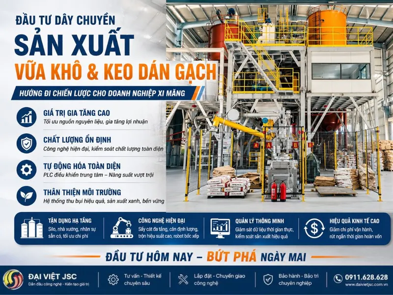 Sản phẩm sau xi mang vi sao vua keo tro thanh mo vang moi cua doanh nghiep vat lieu xay dung — Công Ty Cổ Phần Kinh Doanh Quốc Tế Đại Việt — MST 0106726264