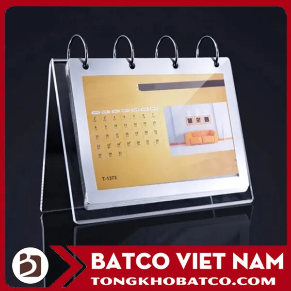 Sản phẩm V shaped acrylic calender stands 1 — Công Ty TNHH Phát Triển Công Nghệ Batco Việt Nam — MST 0106742019