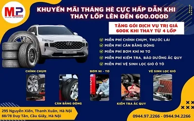 Sản phẩm khuyen mai goi dich vu thay lop tri gia 250 — Công Ty CP Thương Mại Dịch Vụ Minh Phát Hà Nội — MST 0106755515