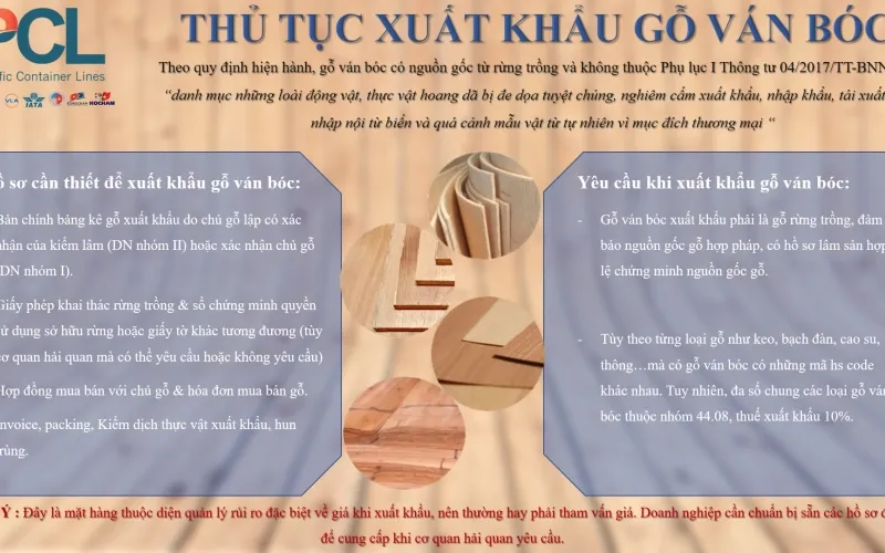 Sản phẩm thumb_1628219358_thu tuc xuat khau go van boc — PCL - Công Ty Cổ Phần Vận Tải Biển Container Thái Bình Dương — MST 0106812107
