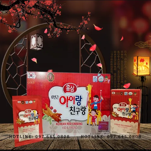 Sản phẩm hs tre em KOREAN GINSENG KID and FRIEND — Công Ty TNHH Đầu Tư Và Sản Xuất Tâm Việt — MST 0106831452